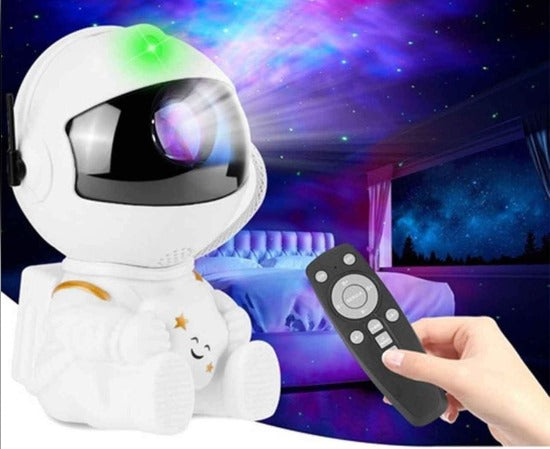 Lámpara Proyectora Cosmos Astronauta - Ilumina Tu Espacio con Estrellas